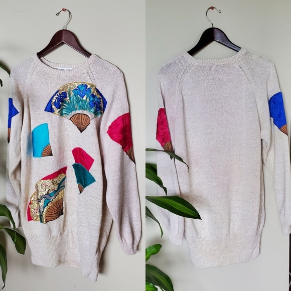 Vintage Bonnie Boerer & Company Fan sweater - Picture 5 of 9